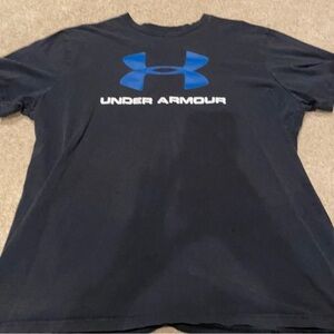 Under Armour Men's Navy Tee with Blue Logo